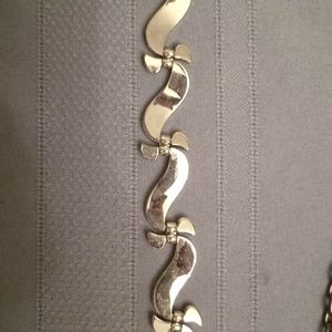 Silver tone bracelet